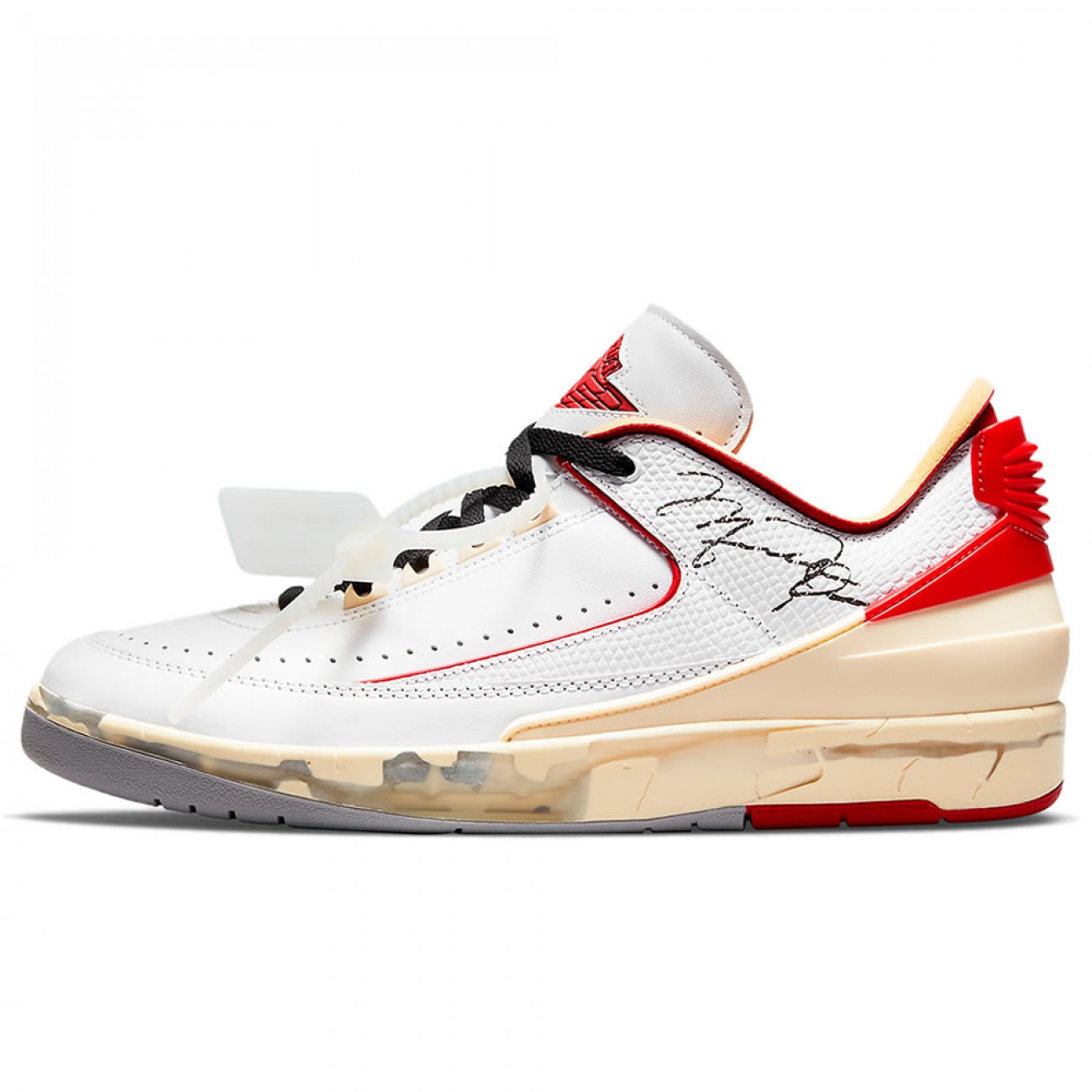 Off-White x Air Jordan 2 Low White/Red & Black/Blue