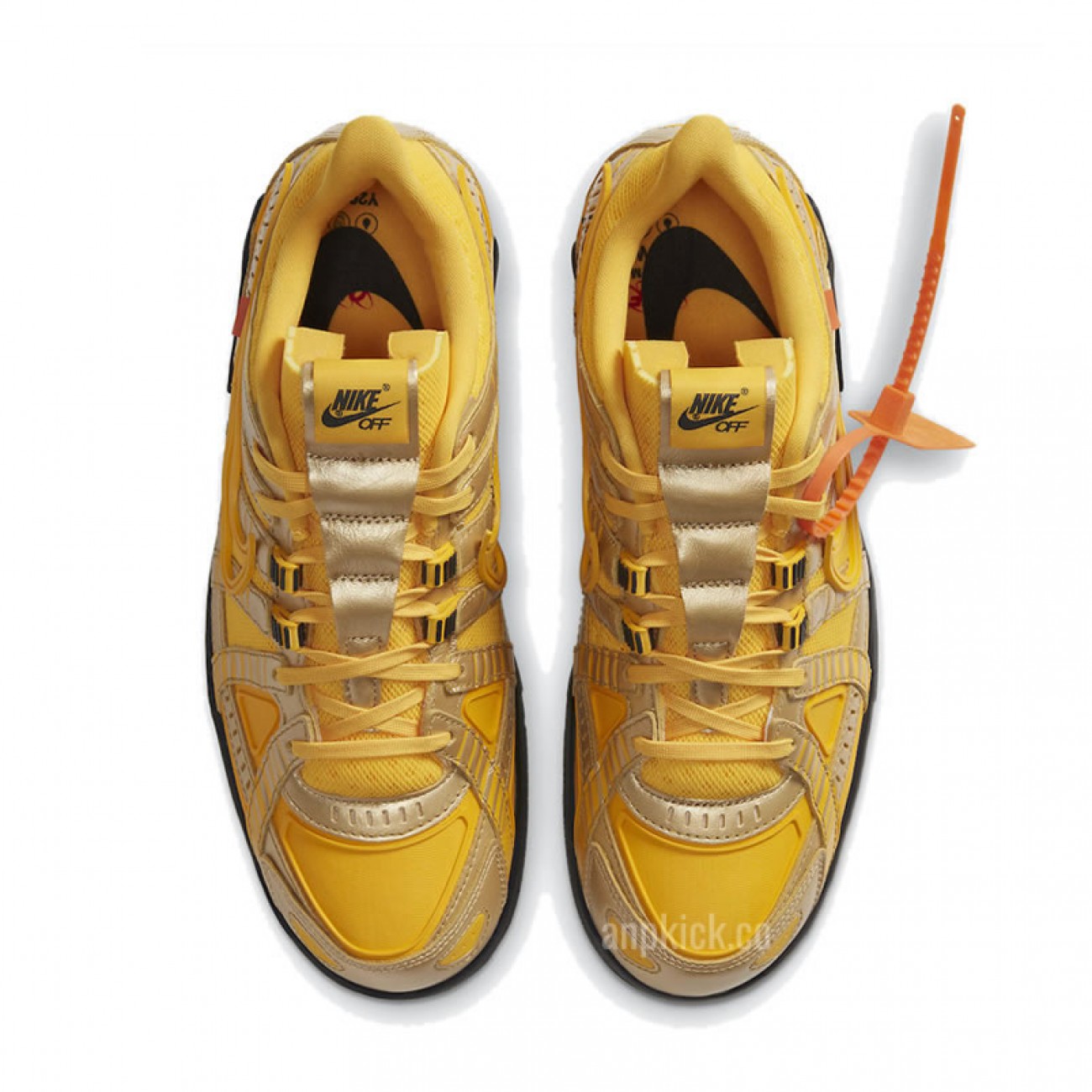 Off-White x Nike Air Rubber Dunk University Gold Release Date CU6015-700