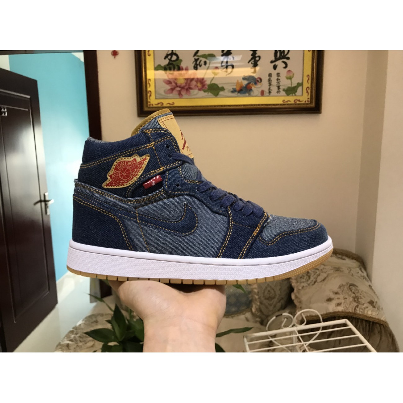 Levis x Air Jordan 1 AJ1 AO2571-401