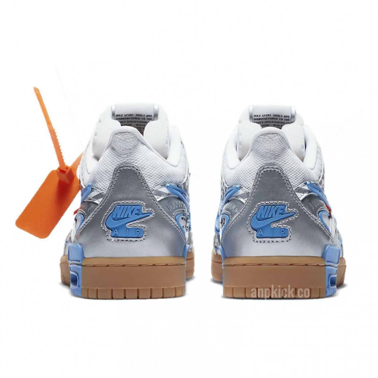 OFF-WHITE x Nike Air Rubber Dunk University Blue Release Date CU6015-100