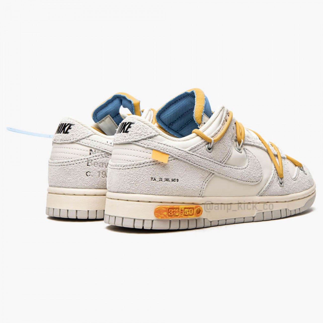 Nike SB Dunk Low Off-White Lot 34 OF 50 DJ0950-102