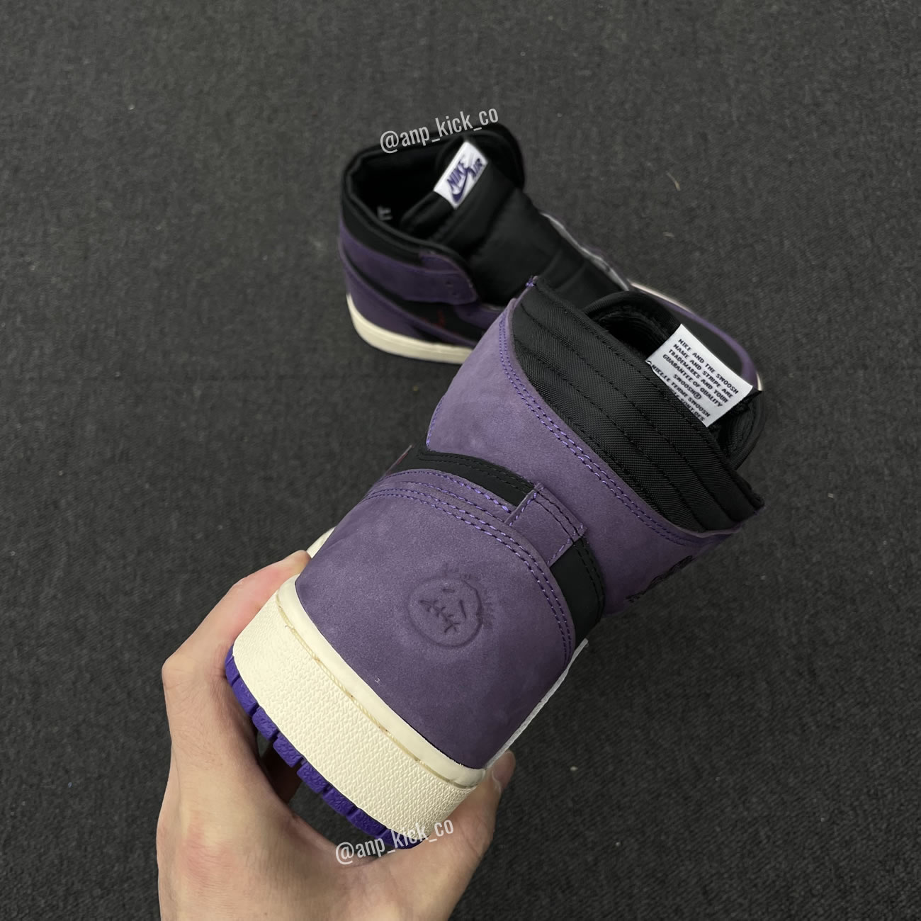 Travis Scott x Air Jordan 1 High OG SP Purple/Black Custom Making