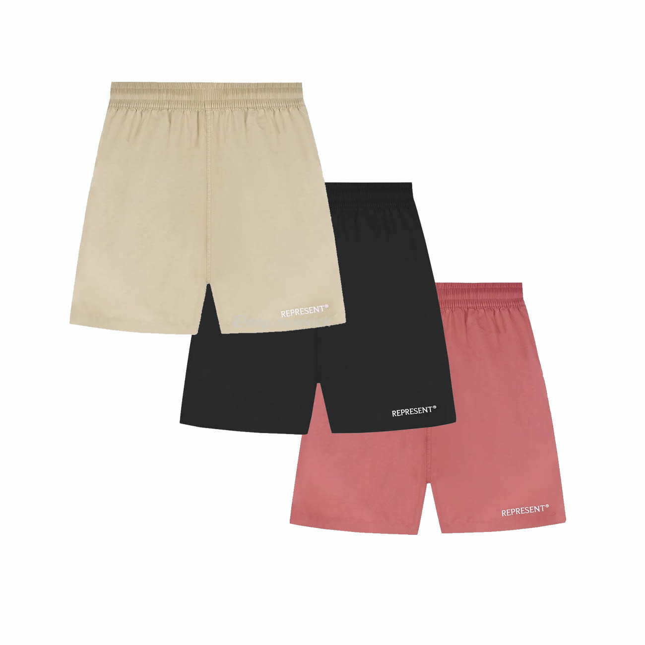 Represent logo-embroidered Bermuda Shorts