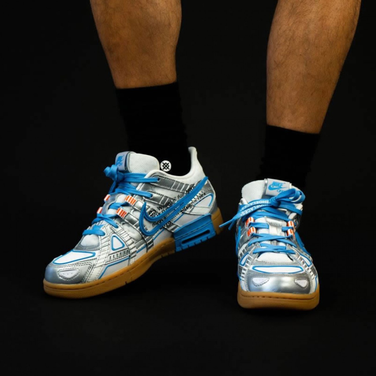 OFF-WHITE x Nike Air Rubber Dunk University Blue Release Date CU6015-100