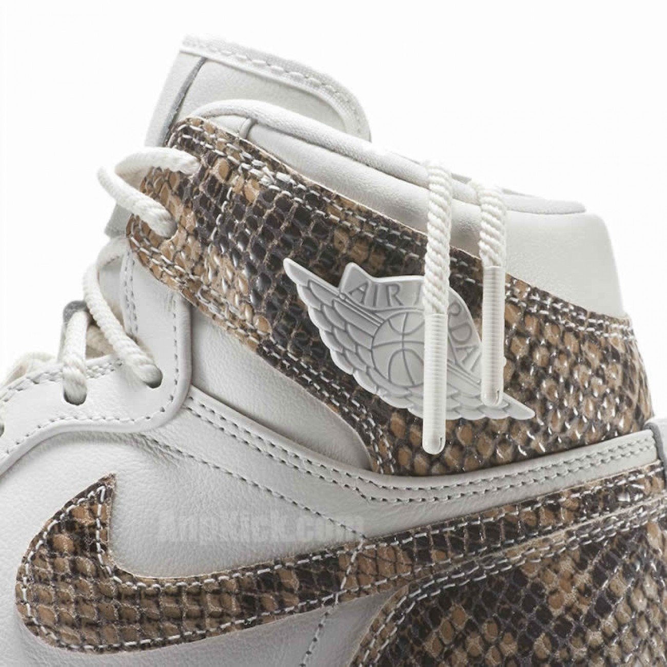 Air Jordan 1 Retro High Snakeskin White Shoes AH7389-004