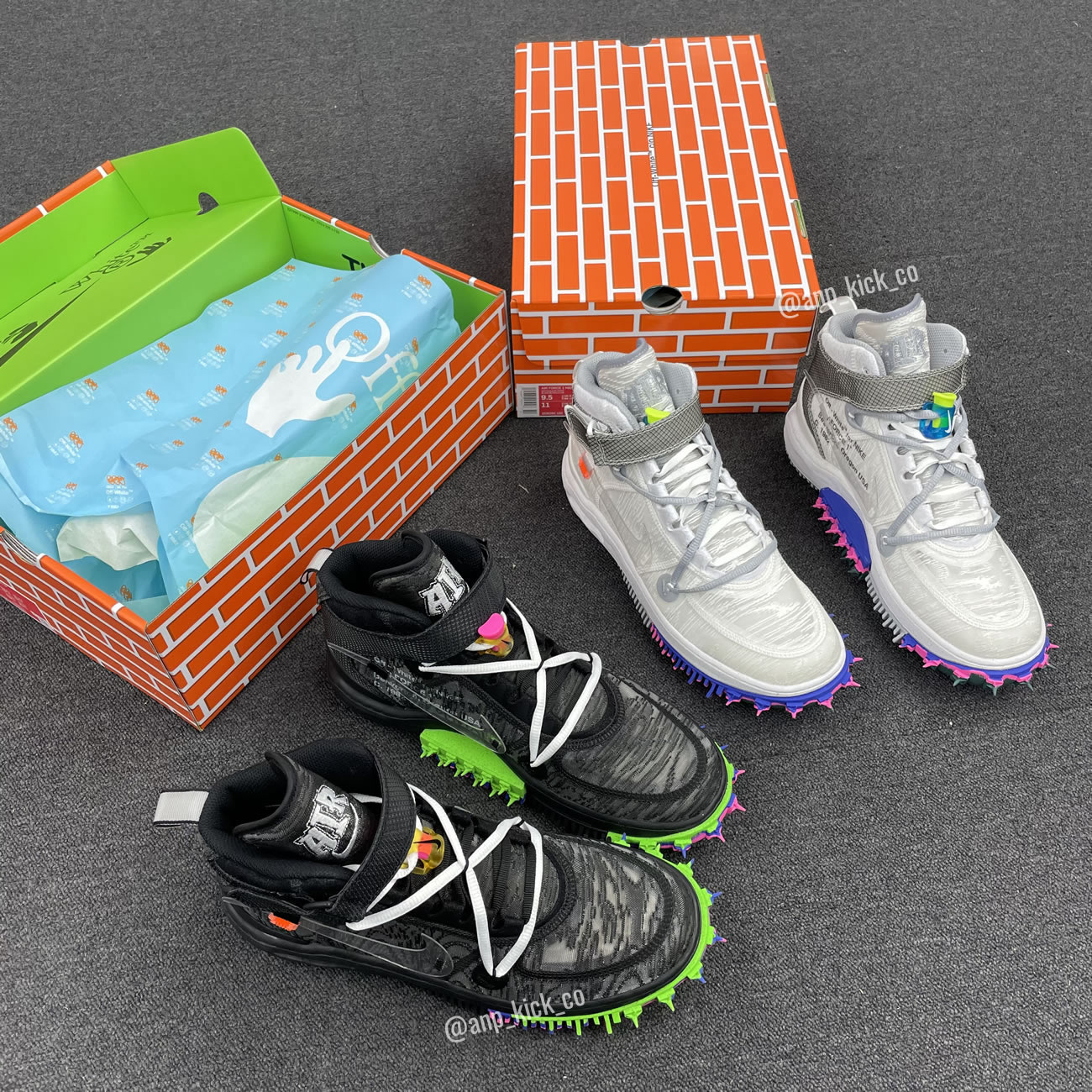 Off-White x Nike Air Force 1 Mid Black DO6290-001 White DO6290-100