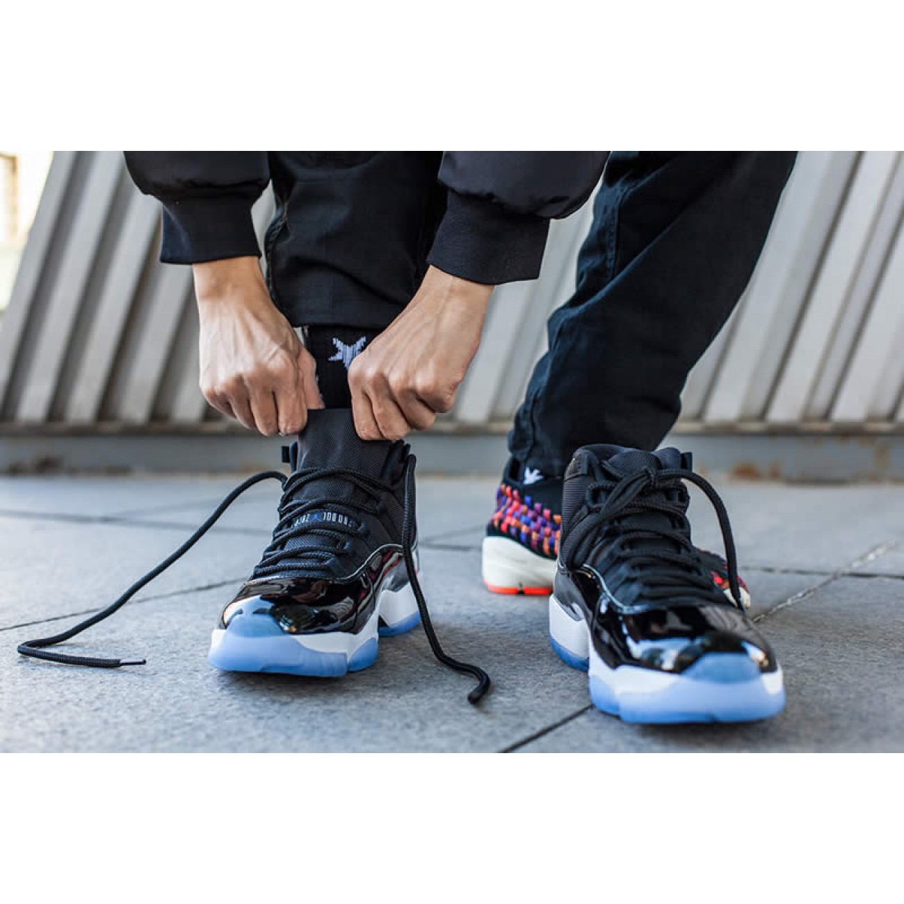 Air Jordan 11 Retro Space Jam Black On Feet Price For Sale 2018 Release