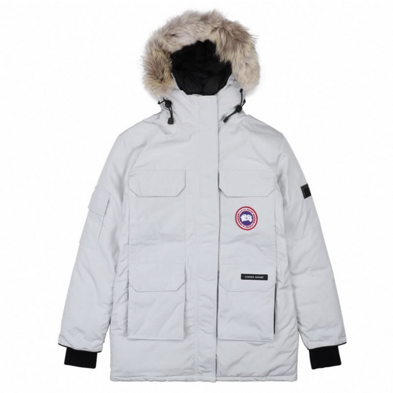 09 ' Canada Goose '19FW Expedition 4660LA Down Jacket Coat Silver White