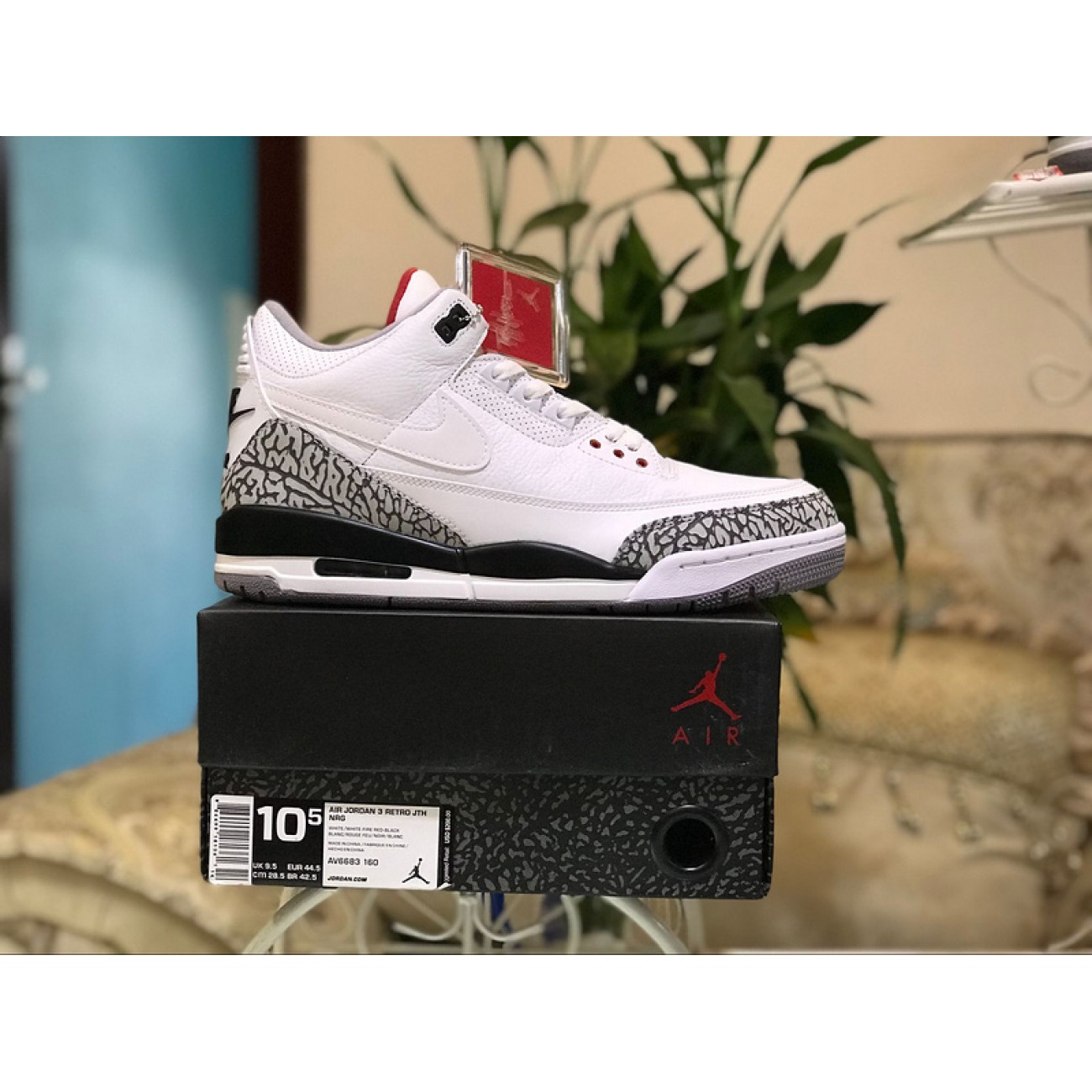 Air Jordan 3 JTH Tinker White Cement AV6683-160