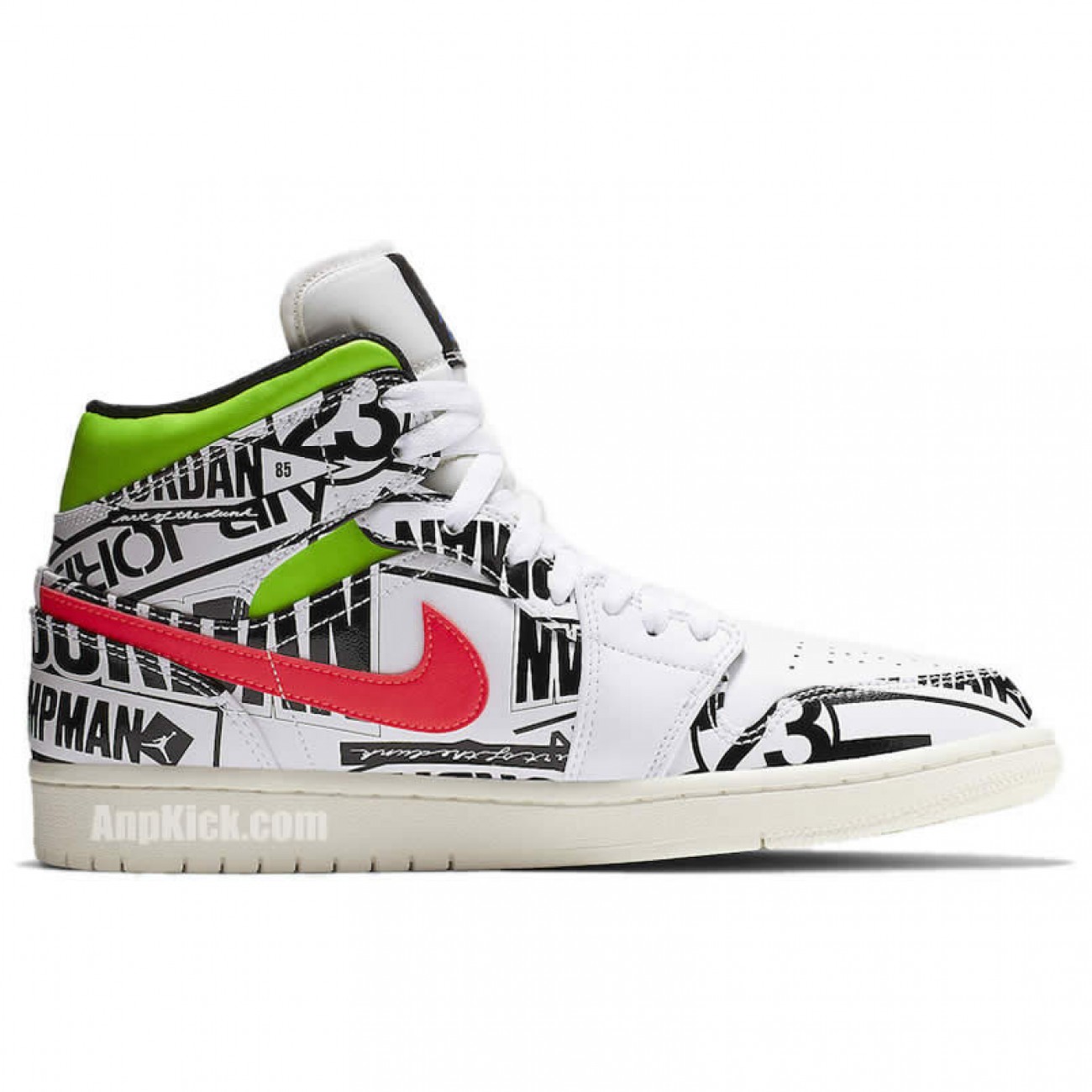 Air Jordan 1 Mid All-Over Logos 554724-119
