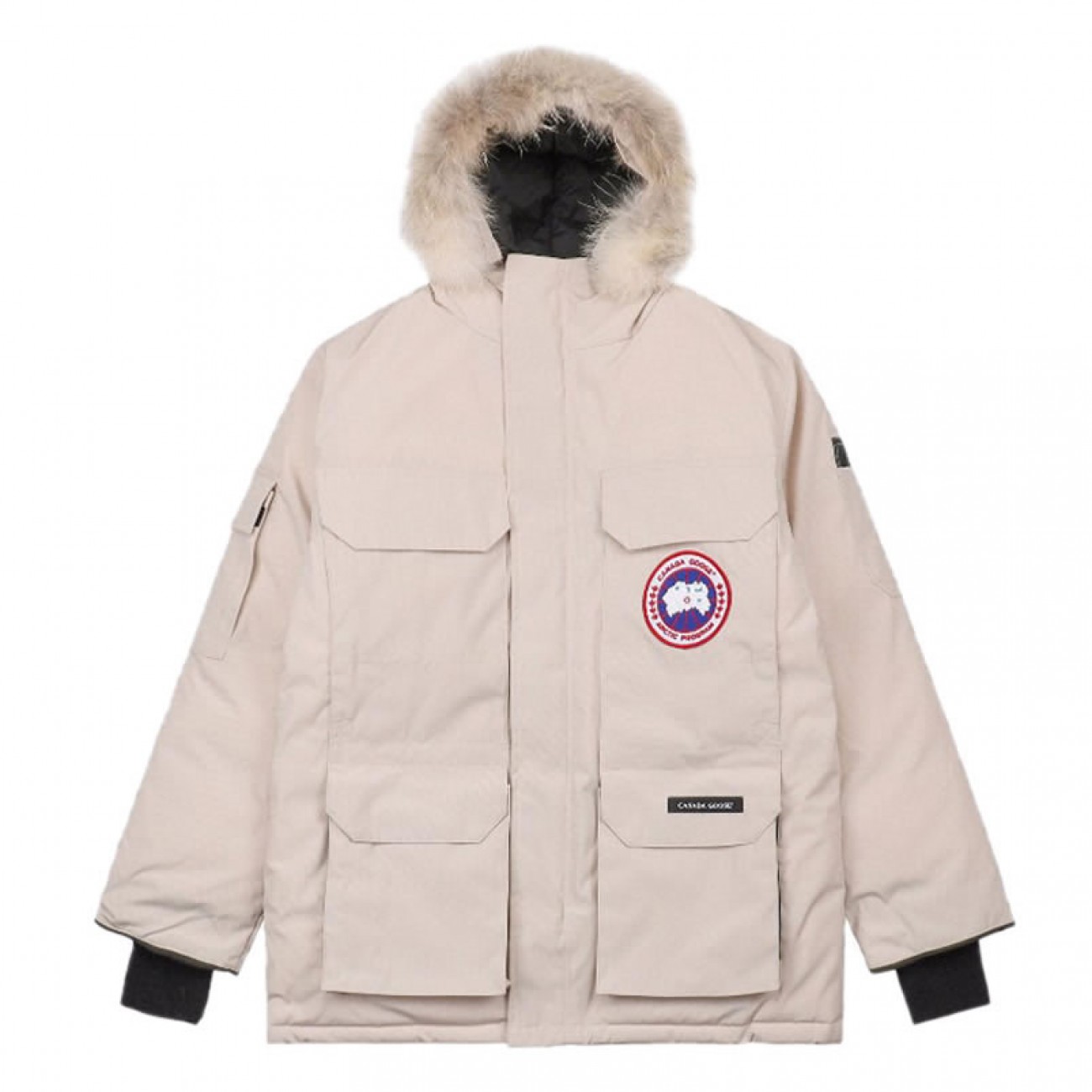 08 ' Canada Goose '19FW Expedition 4660MA Down Jacket Coat Cream White