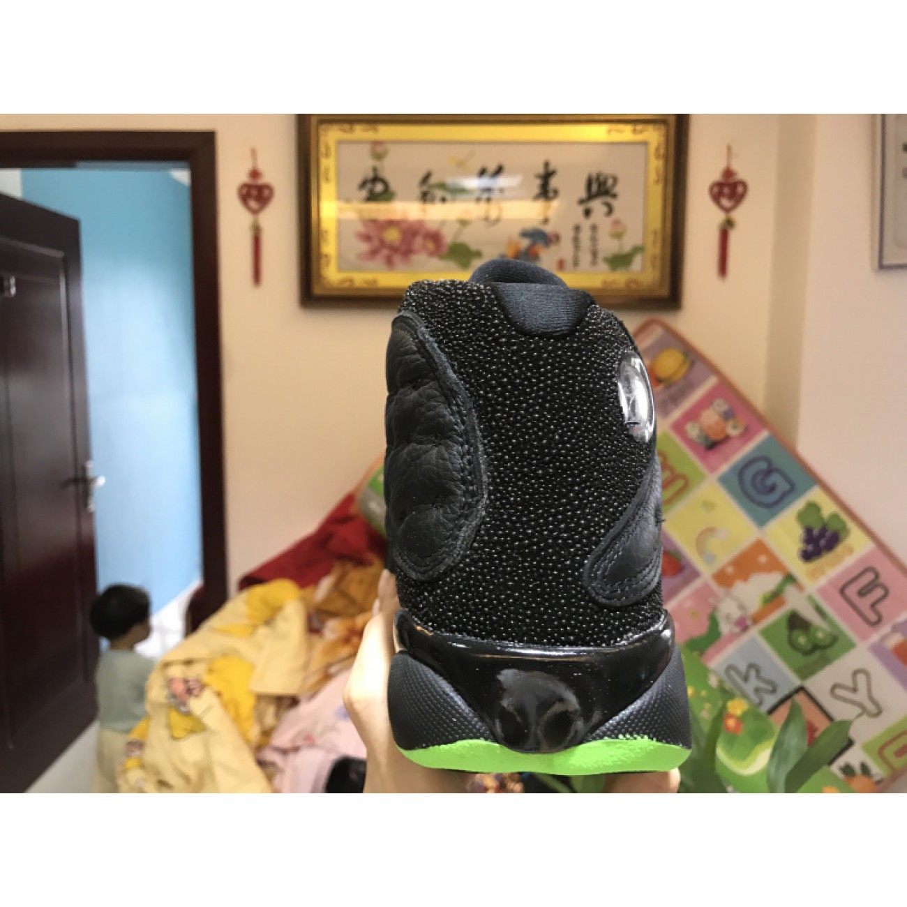 Air Jordan 13 Altitude Black Green 414571-042