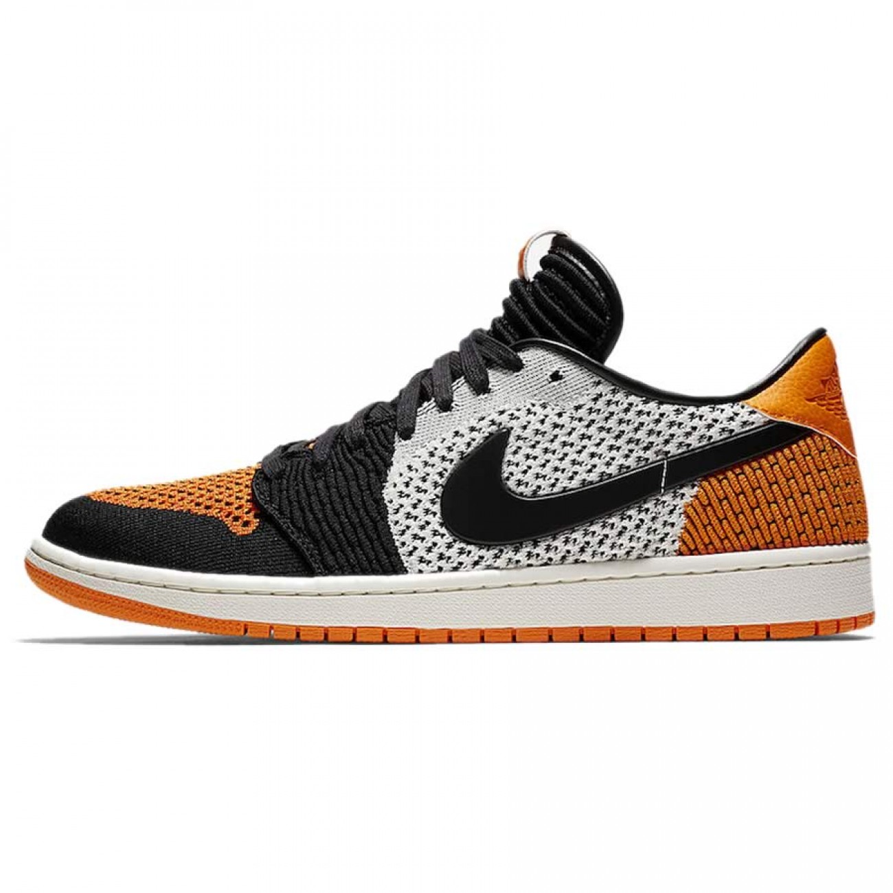 Air Jordan 1 Low Flyknit Shattered Backboard Black/White/Orange AH4506-100