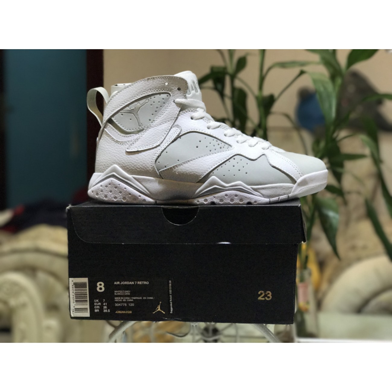 Air Jordan 7 White Metallic Silver 304775-120