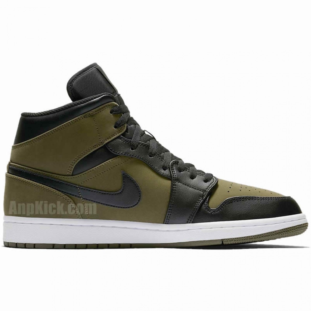 Nike Air Jordan 1 Mid Dark Olive Canvas Release Date 554724-301