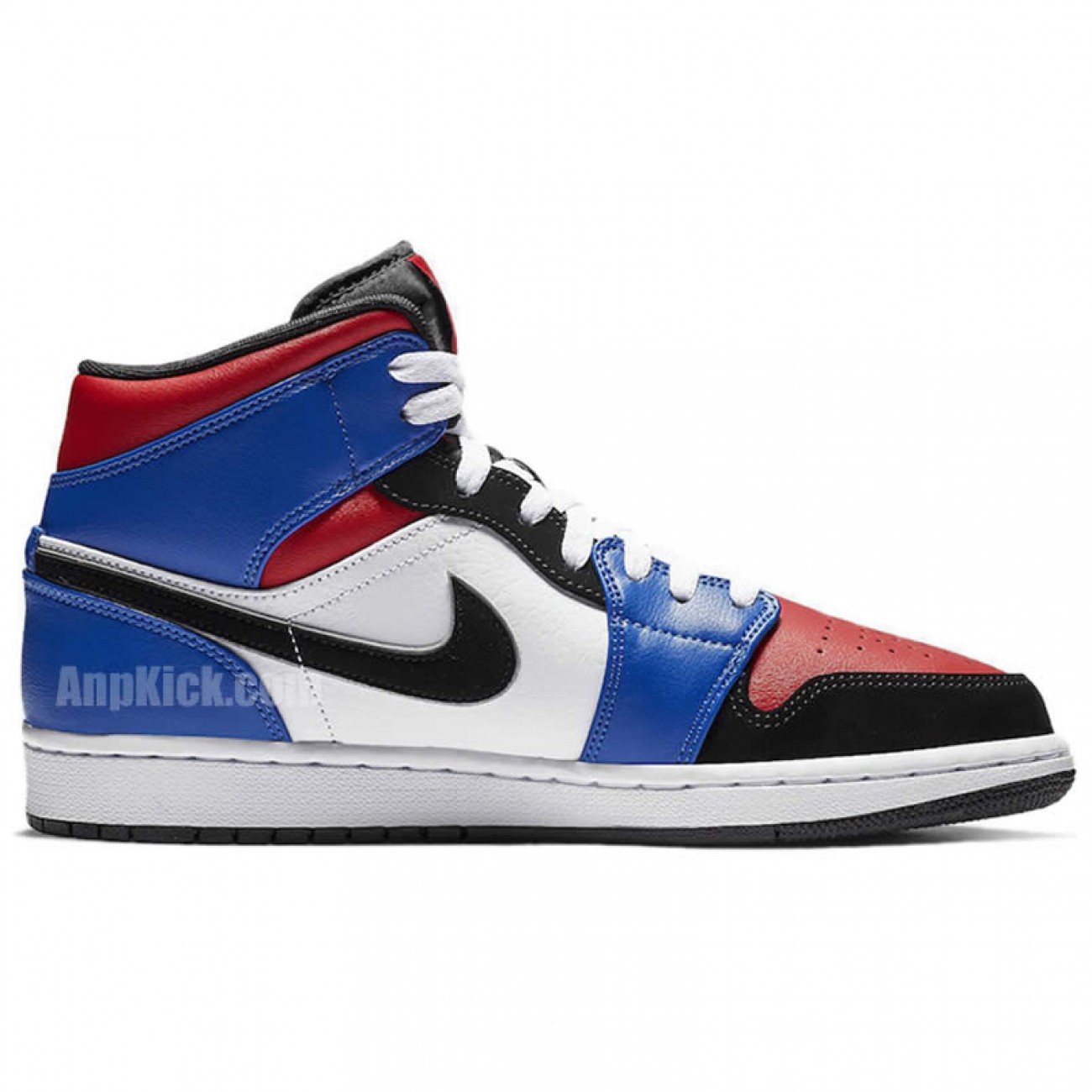 Air Jordan 1 Mid GS Top 3 Red/Blue/White/Black 554725-124