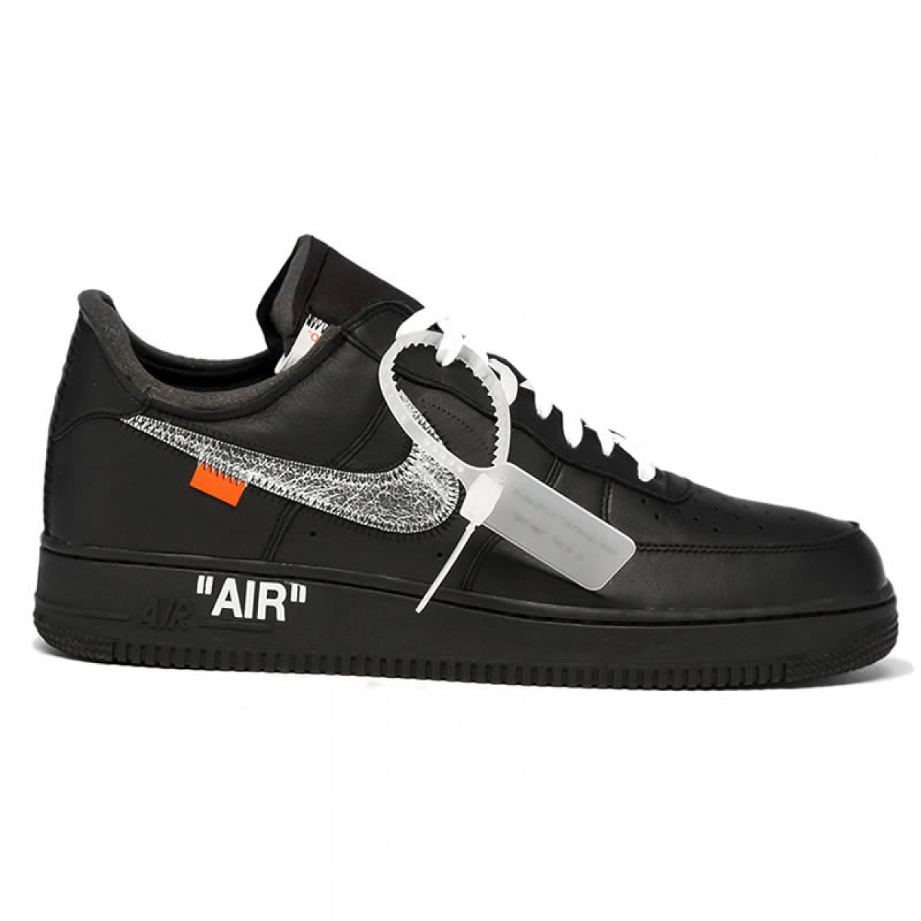 Nike Air Force 1 '07 Virgil x MoMa Off-White AV5210-001 Black/Metallic Silver