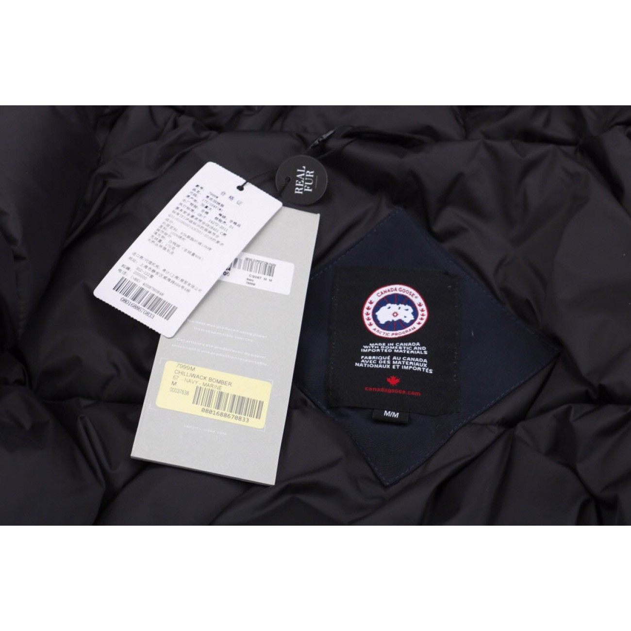 01 ' Canada Goose '19Fw PBI Chilliwack 7999MPB' Down Jacket Coat Navy Blue