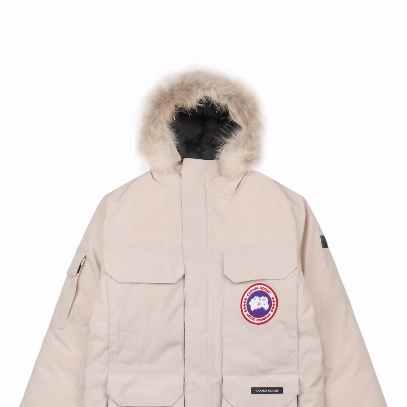 08 ' Canada Goose '19FW Expedition 4660MA Down Jacket Coat Cream White
