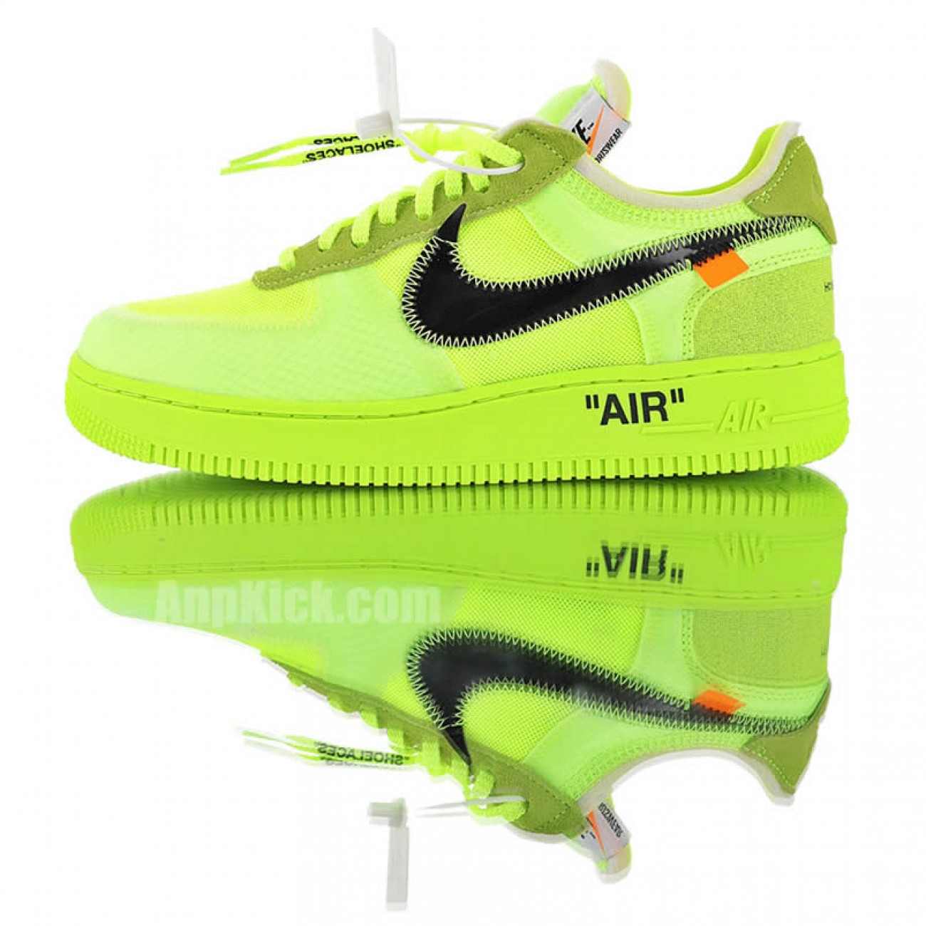Off-White x Nike Air Force 1 Low Volt Green Release Date AO4606-700