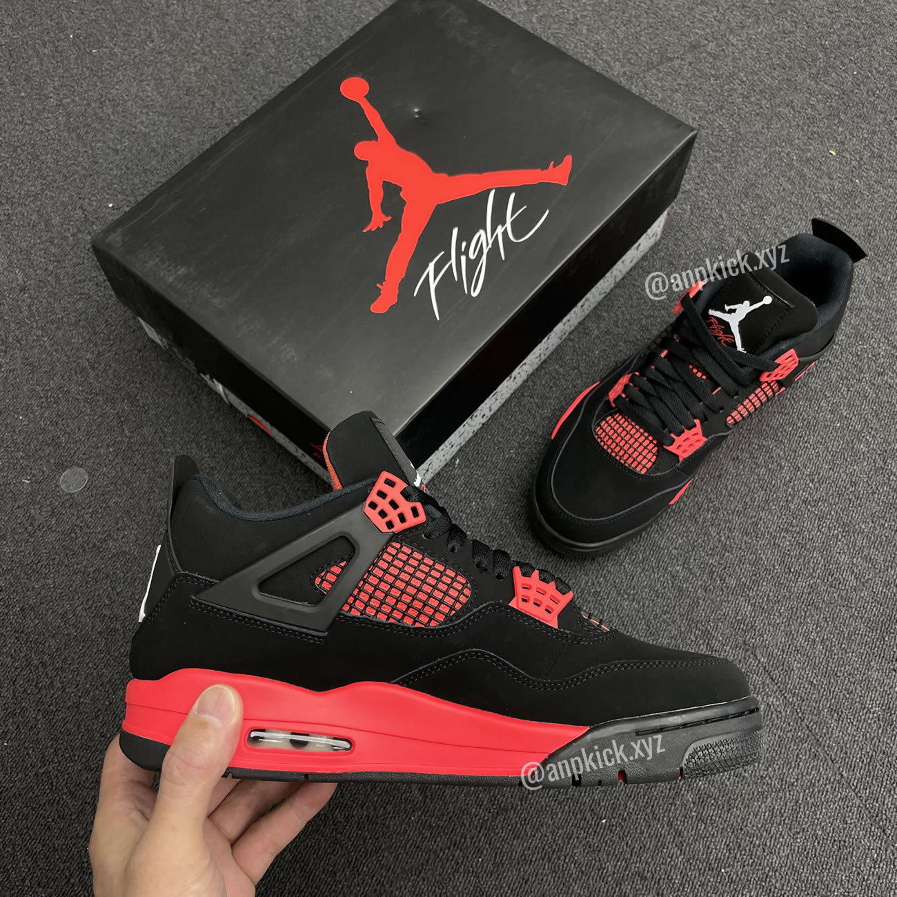 Air Jordan 4 Red Thunder Black/White-Red CT8527-016