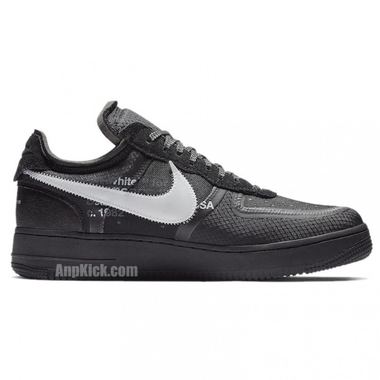Off-White x Nike Air Force 1 Low Black/White Shoes AO4606-001
