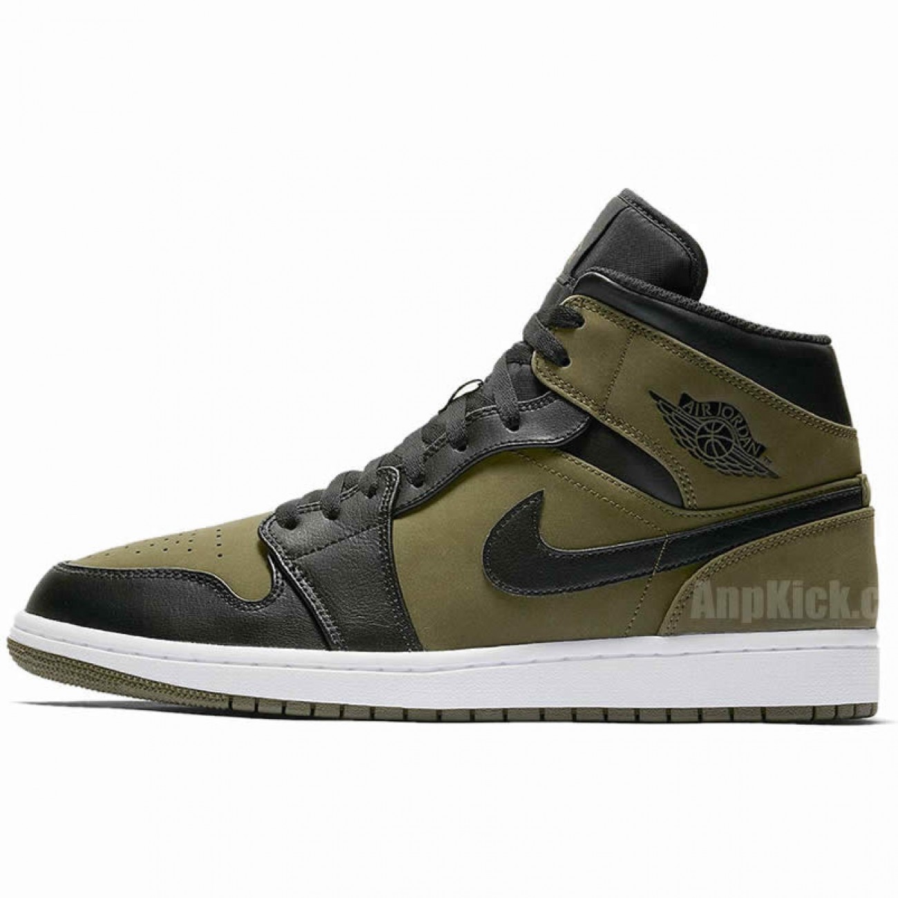 Nike Air Jordan 1 Mid Dark Olive Canvas Release Date 554724-301