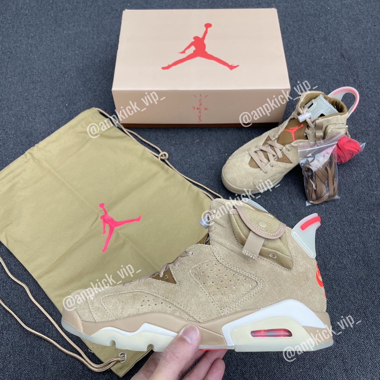 Travis Scott x Air Jordan 6 Retro British Khaki DH0690-200