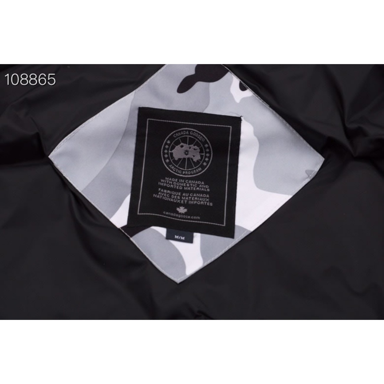 Canada Goose 'Maitland 4550MB 815 Down Jacket Coat Camouflage Black White