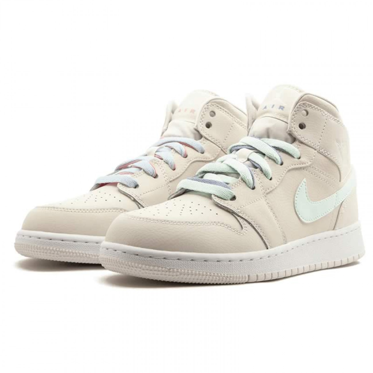 Air Jordan 1 Mid GG Colorful Phantom Womens Shoe Size 555112-035