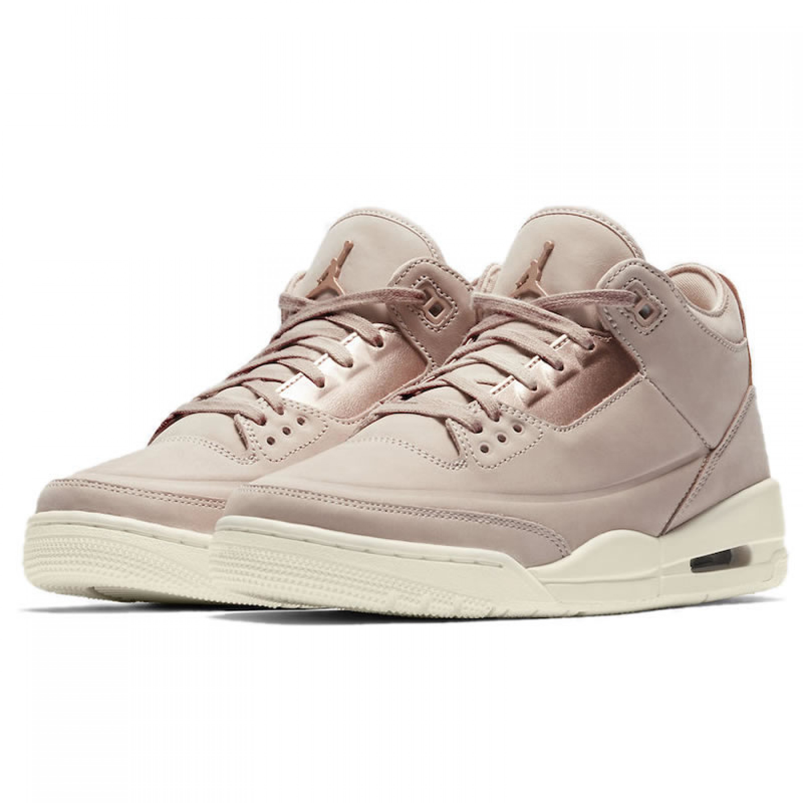 Air Jordan 3 Particle Beige SE Rose Gold Womens GS Size AH7859-205