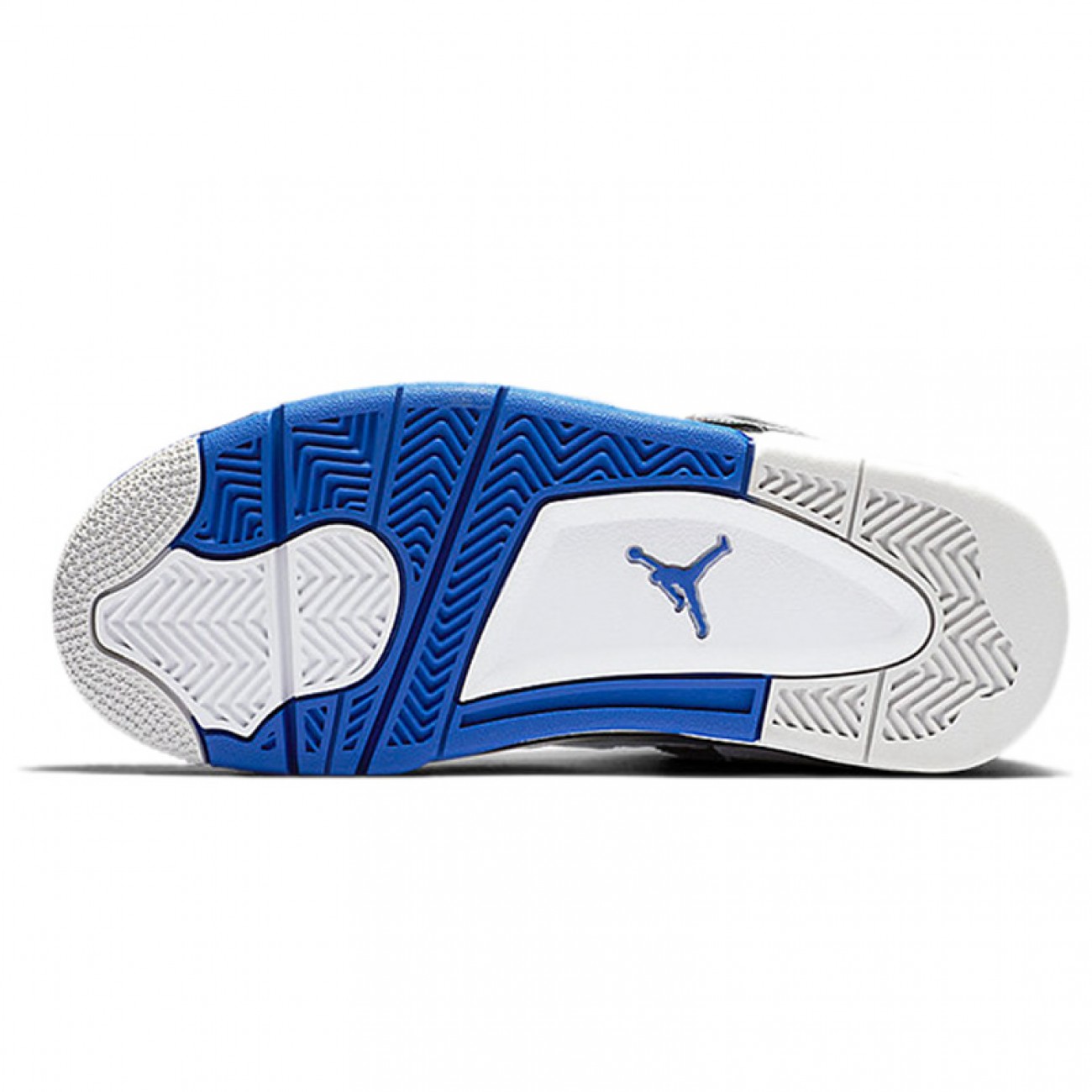 Air Jordan 4 Retro Motorsports White / Game Royal-Black 308497-117