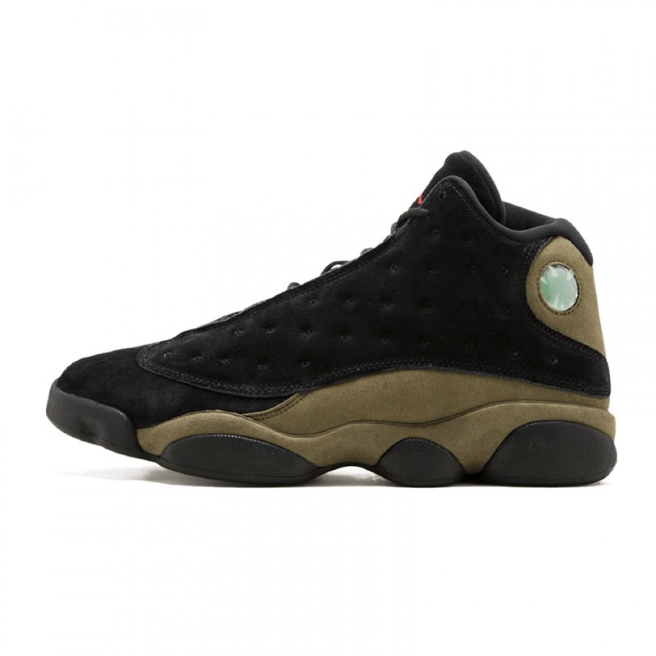 Air Jordan 13 Olive Jumpman Logo 414571-006