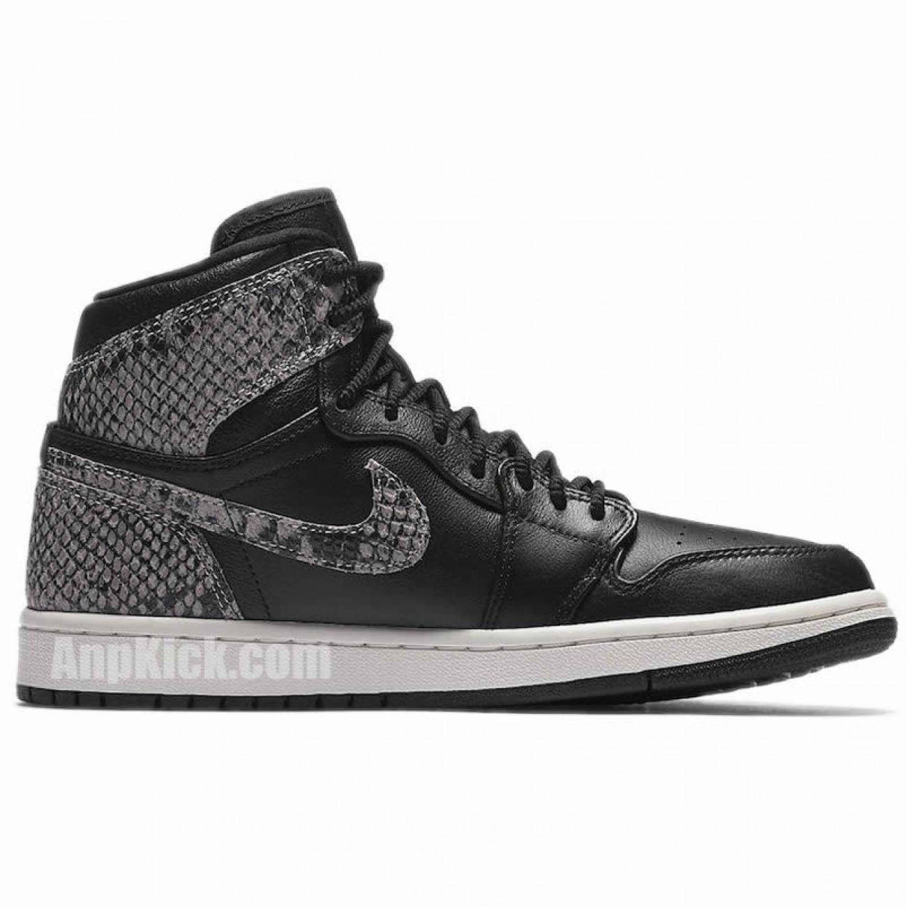Air Jordan 1 Retro High Snakeskin Black Shoes AH7389-004