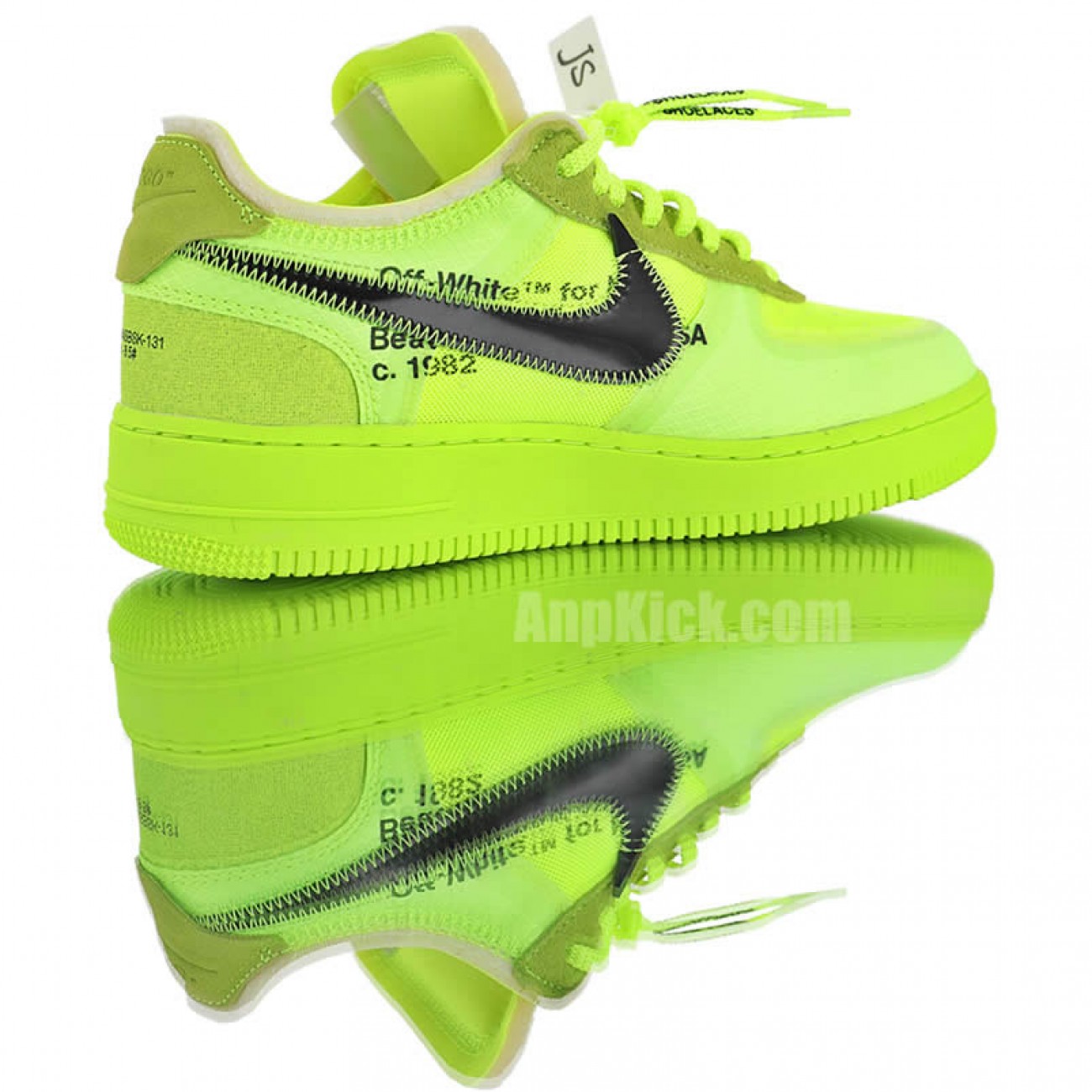 Off-White x Nike Air Force 1 Low Volt Green Release Date AO4606-700