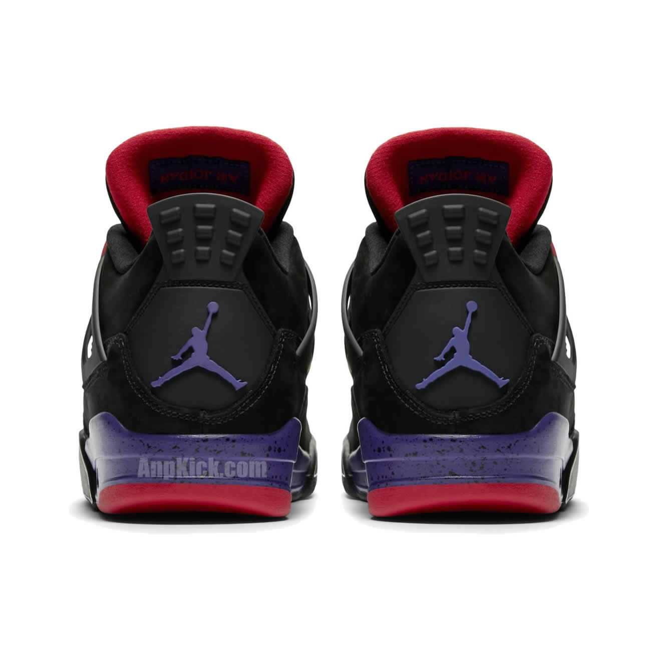 Air Jordan Retro 4 Raptors Black Purple Shoes For Sale AQ3816-065
