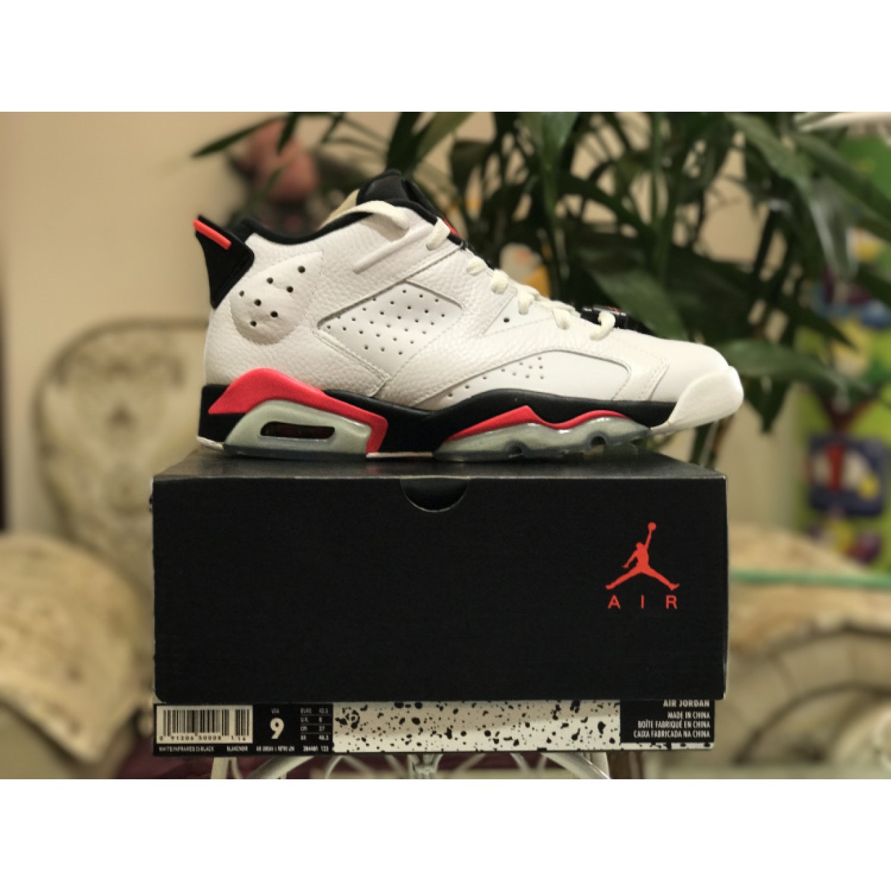 Air Jordan 6 Retro Low White Infrared 304401-123