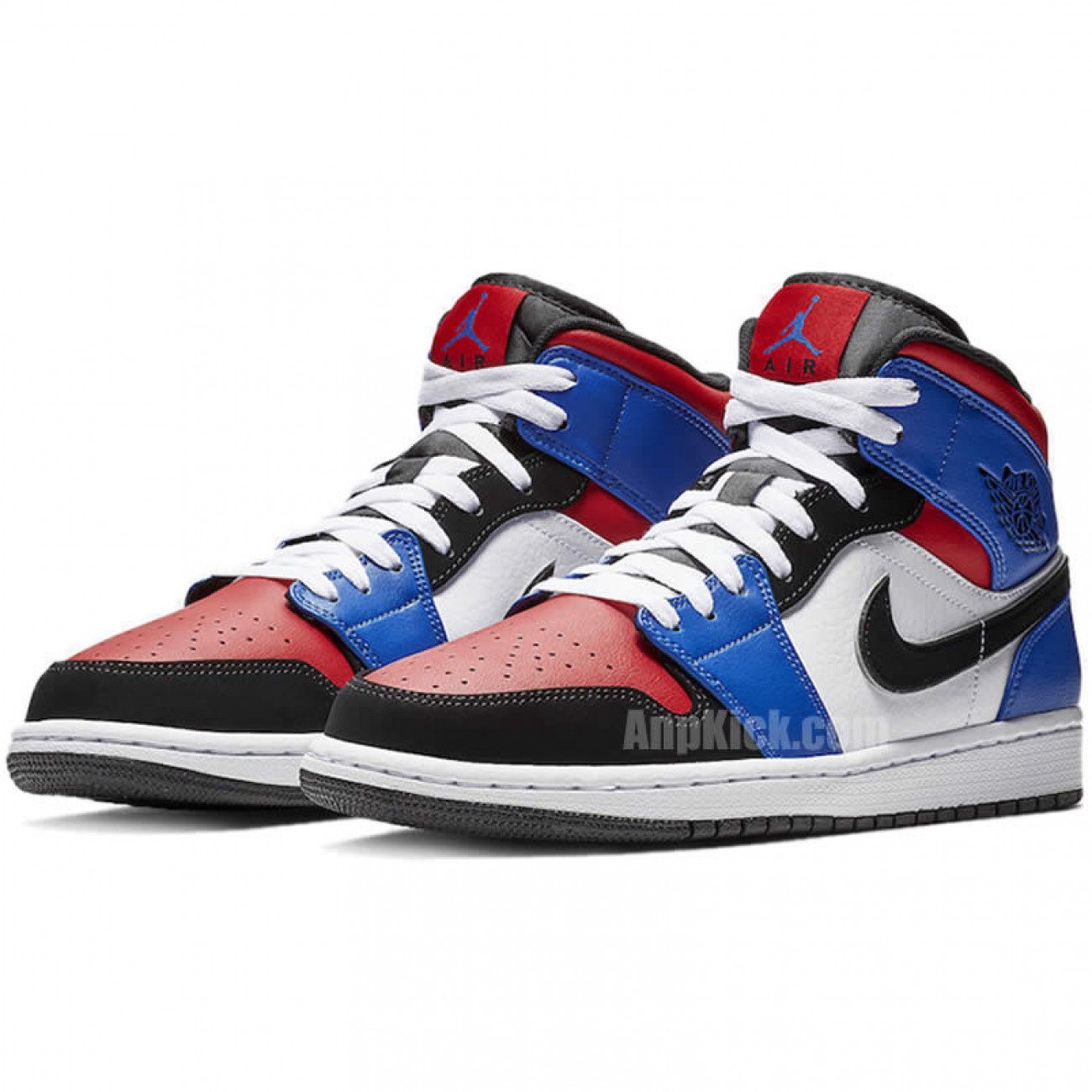 Air Jordan 1 Mid GS Top 3 Red/Blue/White/Black 554725-124