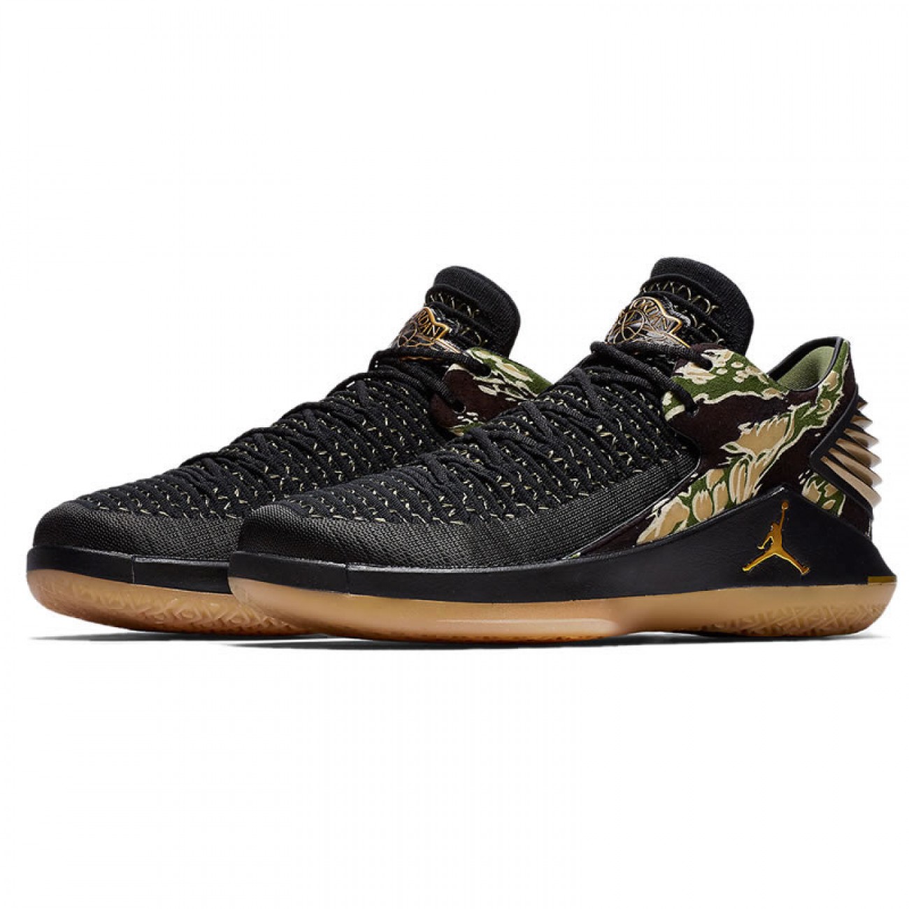Air Jordan 32 Low Tiger Camo Black AH3347-021