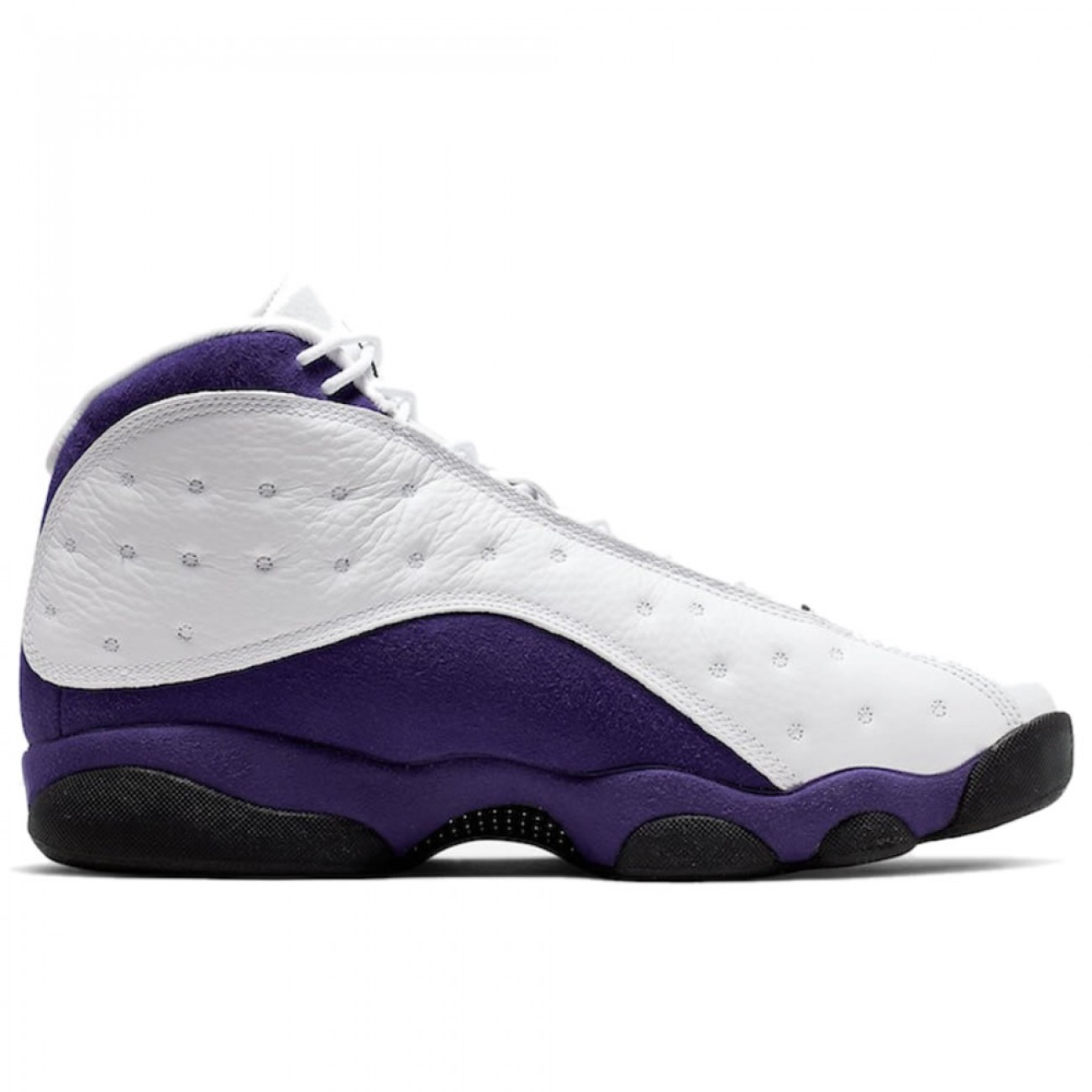 Air Jordan 13 Lakers White Black Court Purple University Gold 414571-105