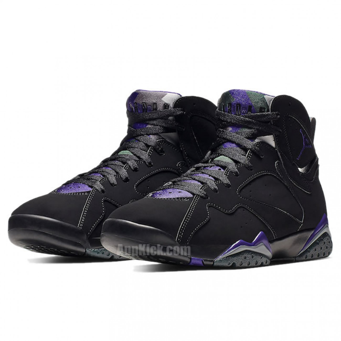 Air Jordan Retro 7 Ray Allen PE Black And Purple 304775-053