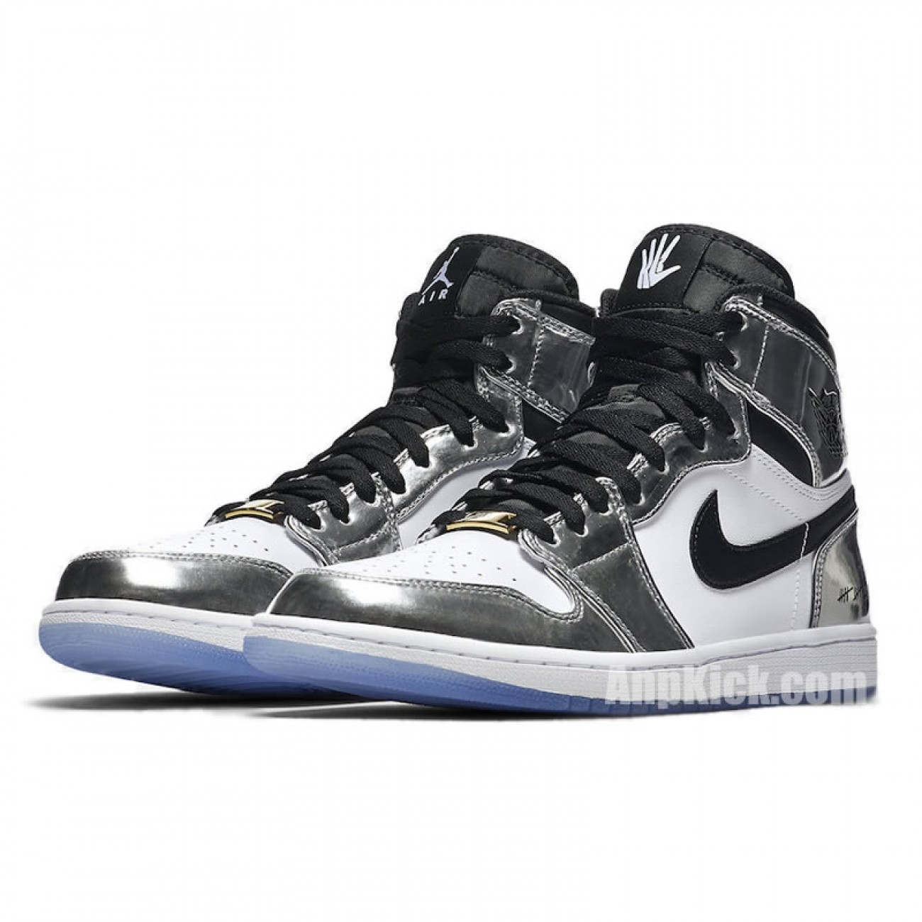 Kawhi Leonard's Air Jordan 1 Silver High Think 16 Pass The Torch AJ1 For Sale AQ7476-016