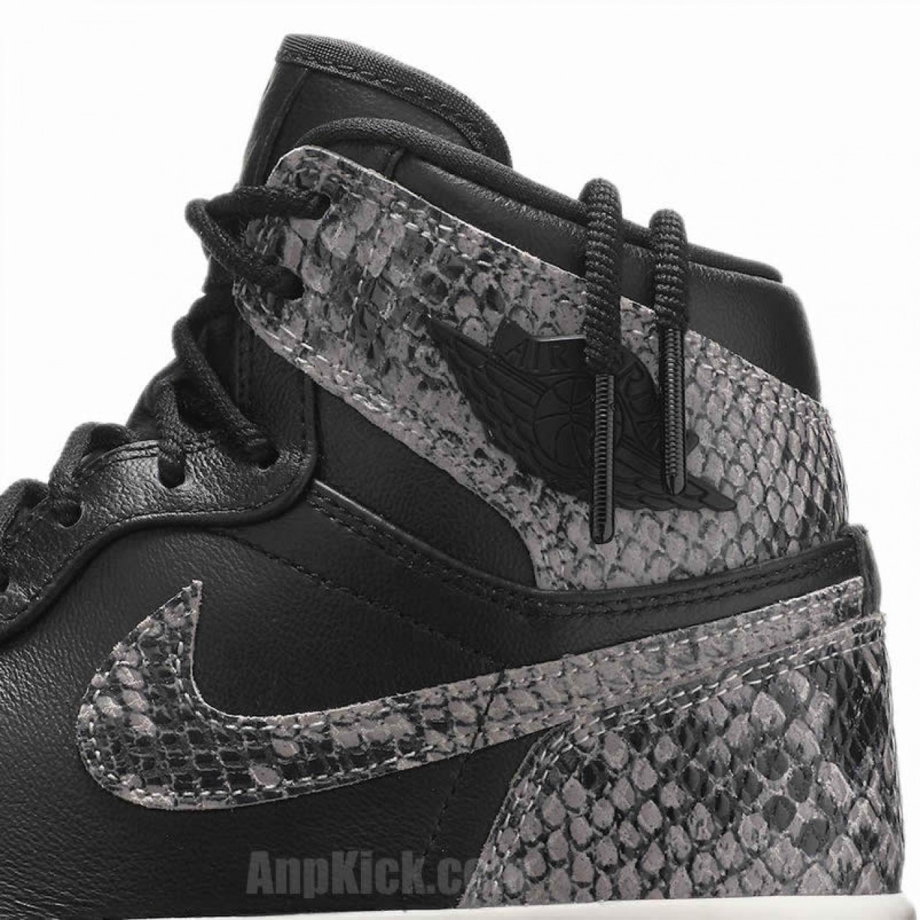 Air Jordan 1 Retro High Snakeskin Black Shoes AH7389-004