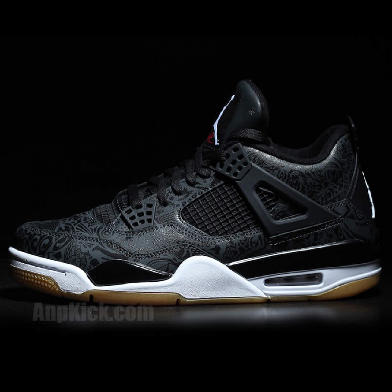 Air Jordan Retro 4 SE Laser 30th Anniversary Black Gum Aj4 Shoes CI1184-001
