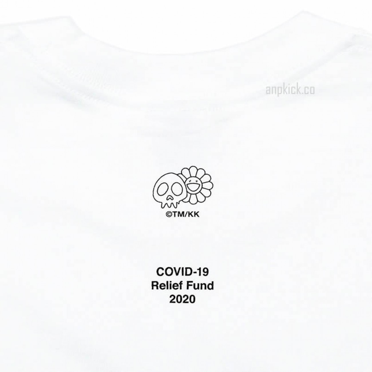 Supreme x COVID-19 Relief Box Logo Tee T-Shirt Takashi Murakami KaiKai KiKi Flower Skulls
