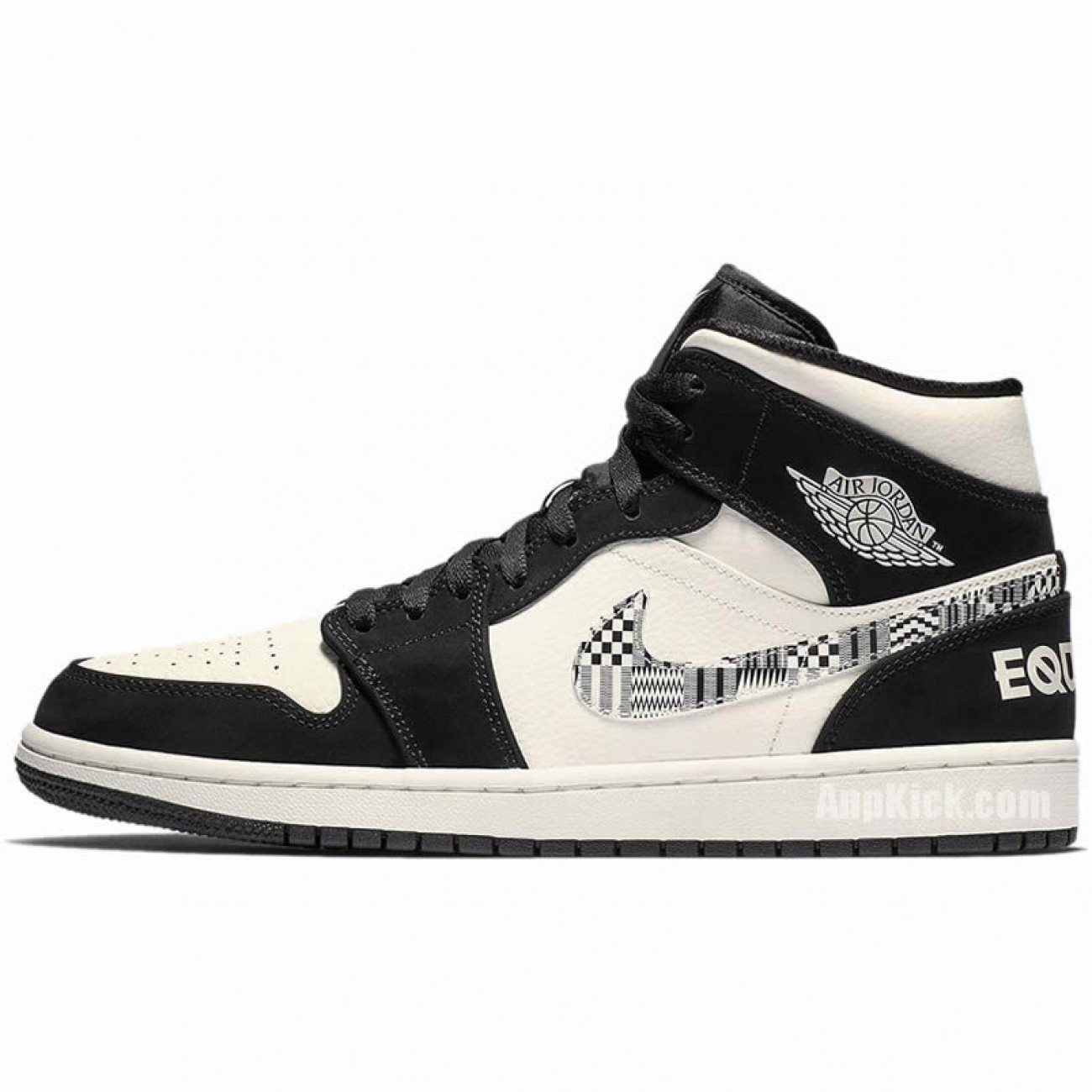 Air Jordan 1 Mid BHM Equality 2019 Melo AJ1 Shoes 852542-010