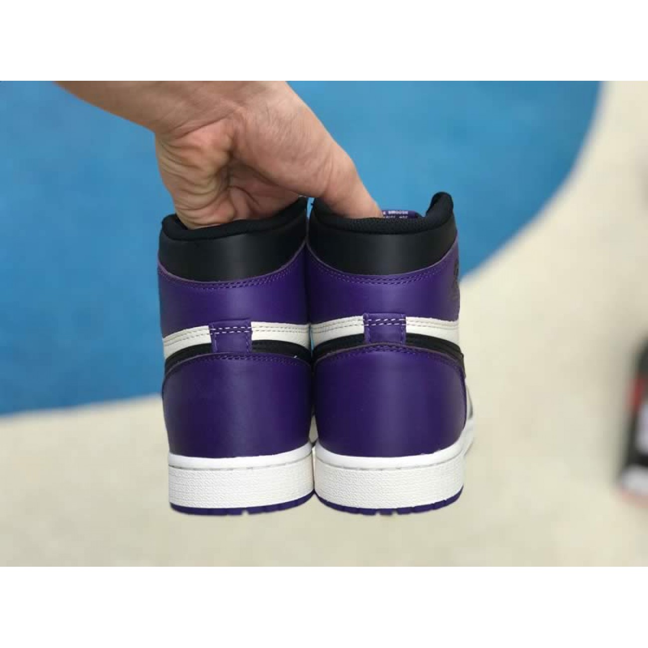 Air Jordan 1 Retro High OG Court Purple Sail Black For Sale Mens Wmns GS Size 555088-501