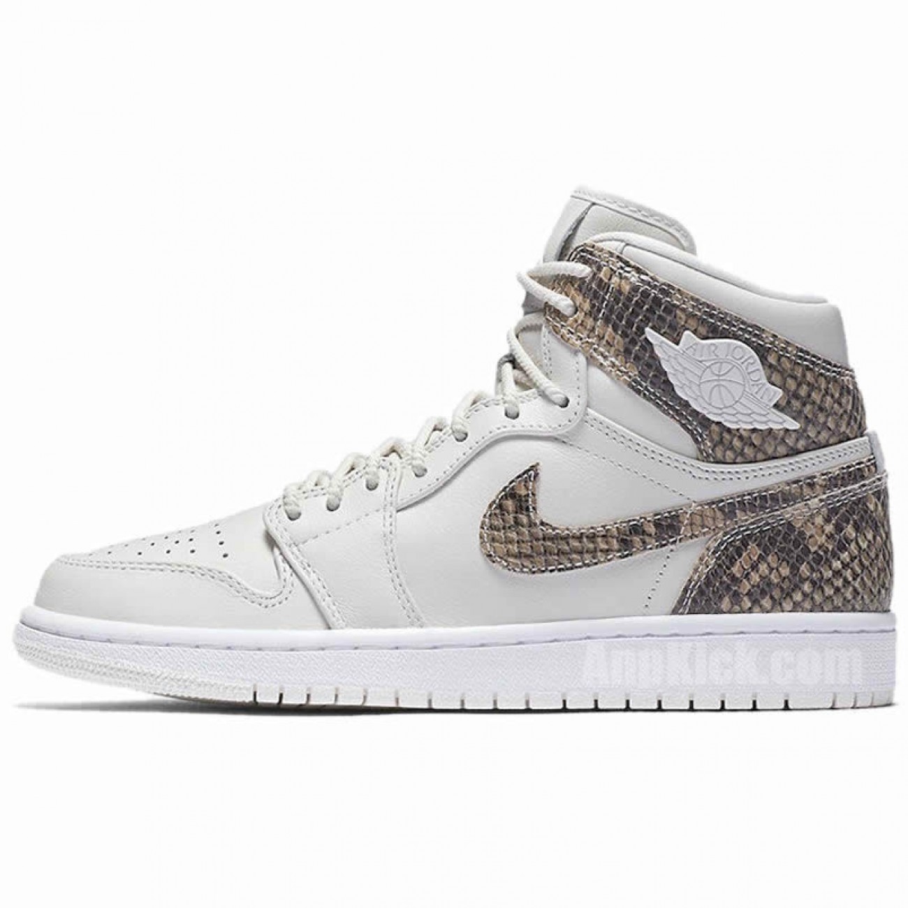 Air Jordan 1 Retro High Snakeskin White Shoes AH7389-004