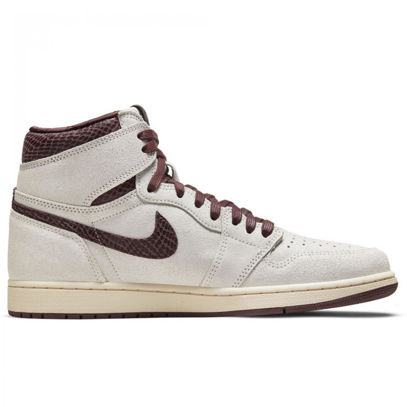 A Ma Maniére x Air Jordan 1 High OG Sail and Burgundy DO7097-100