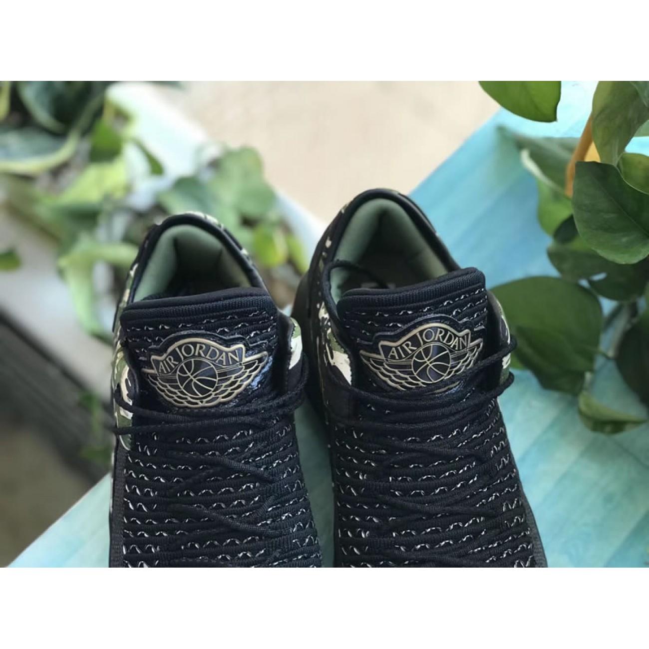 Air Jordan 32 Low Tiger Camo Black AH3347-021
